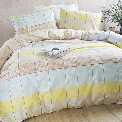 Σετ Κουβερλί Μονό Next Colette Κίτρινο-Γαλάζιο - Rythmos