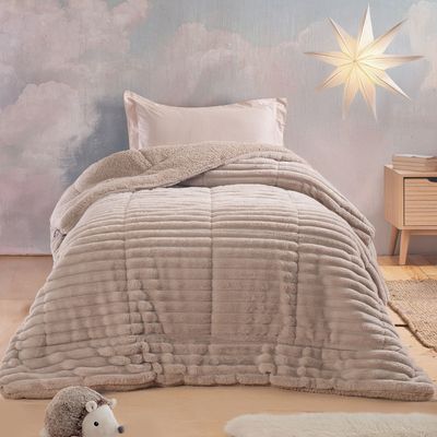 Κουβερτο-Πάπλωμα Μονό Butter Μπεζ - Rythmos Κουβερτο-Πάπλωμα Μονό Butter Μπεζ - Rythmos