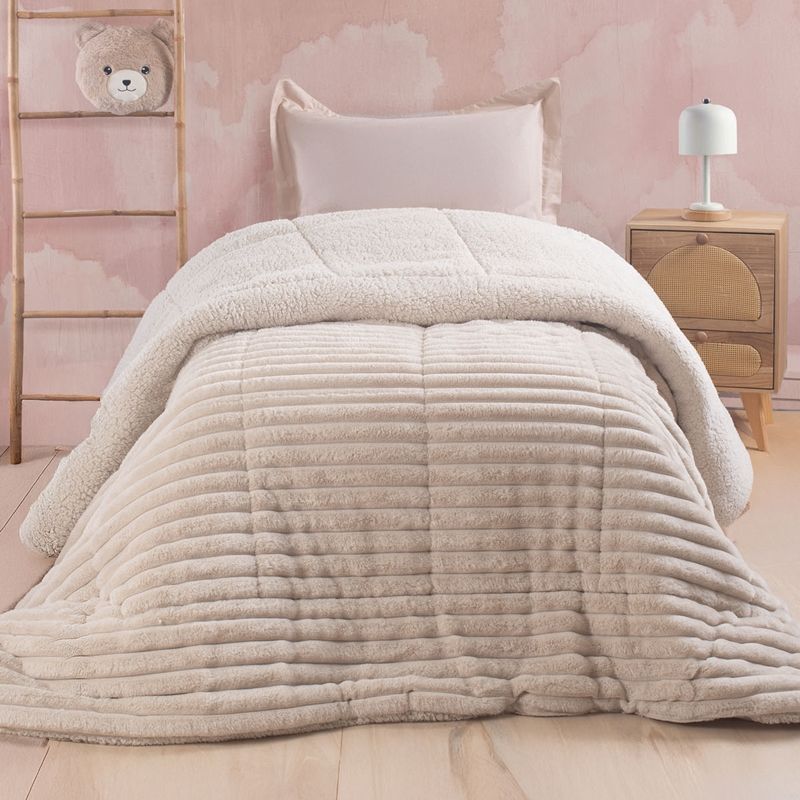 Κουβερτο-Πάπλωμα Μονό Butter Εκρού - Rythmos