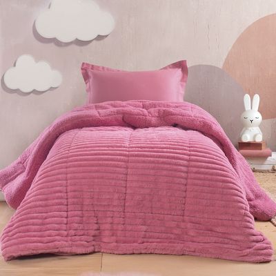 Κουβερτο-Πάπλωμα Μονό Butter Ροζ - Rythmos Κουβερτο-Πάπλωμα Μονό Butter Ροζ - Rythmos