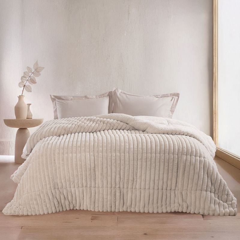 Κουβερτο-Πάπλωμα Υπέρδιπλο Butter Εκρού - Rythmos