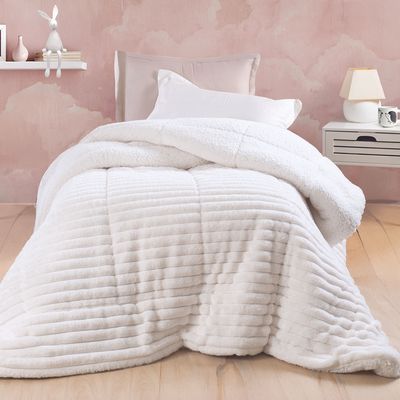 Κουβερτο-Πάπλωμα Μονό Butter Λευκό - Rythmos Κουβερτο-Πάπλωμα Μονό Butter Λευκό - Rythmos