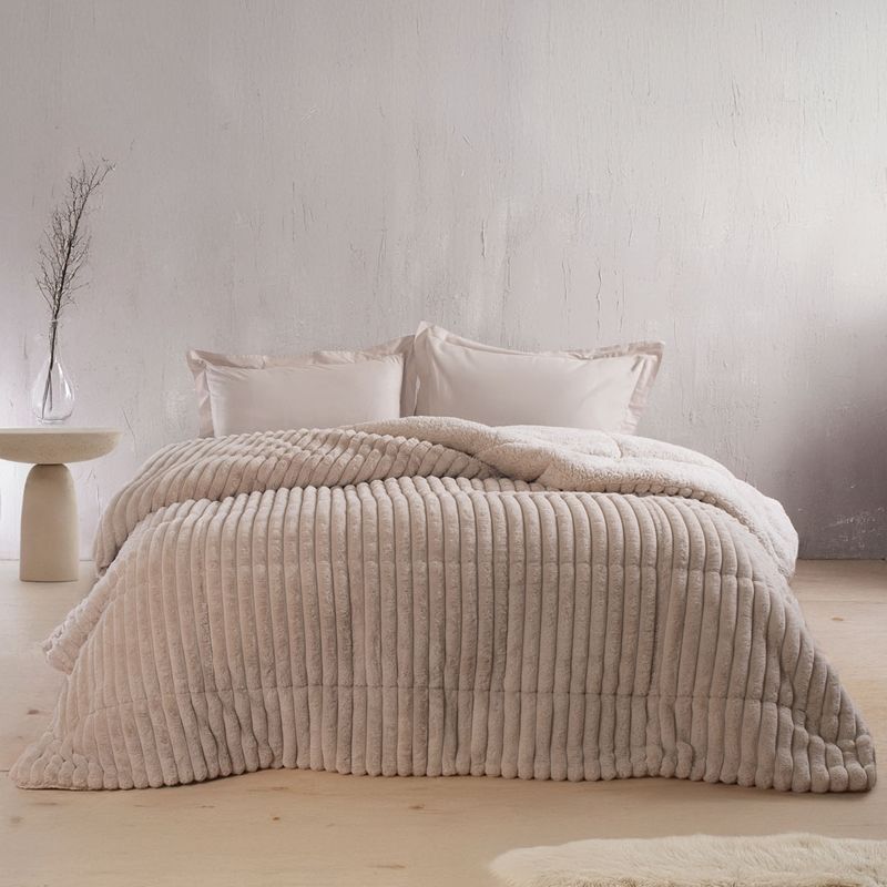 Κουβερτο-Πάπλωμα Υπέρδιπλο Butter Μπεζ - Rythmos