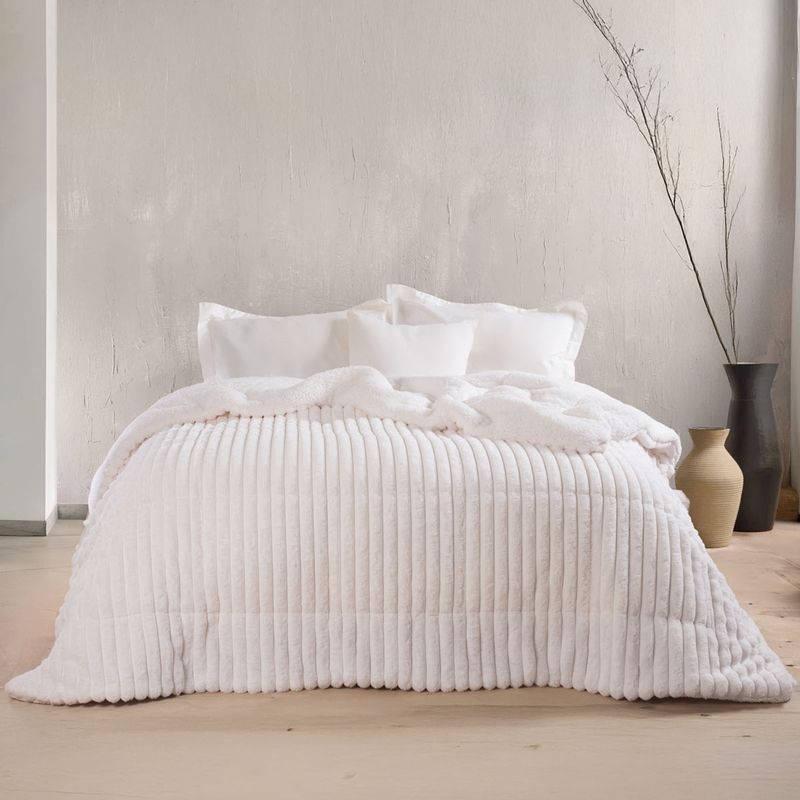 Κουβερτο-Πάπλωμα Υπέρδιπλο Butter Λευκό - Rythmos