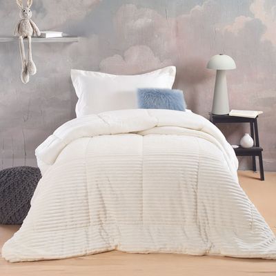 Κουβερτο-Πάπλωμα Μονό Etoile Λευκό - Rythmos