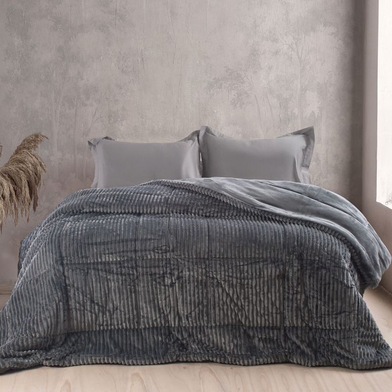 Κουβερτο-Πάπλωμα Υπέρδιπλο Etoile Γκρι - Rythmos