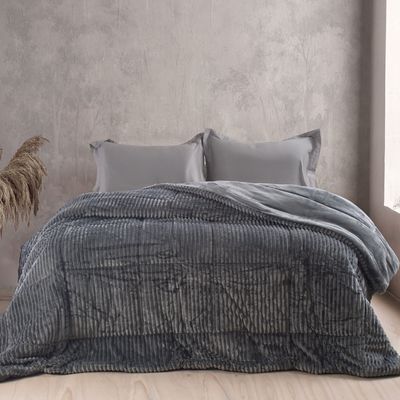 Κουβερτο-Πάπλωμα Υπέρδιπλο Etoile Γκρι - Rythmos