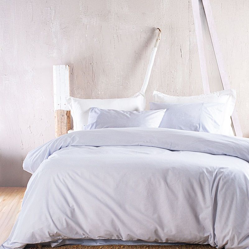 Σετ Παπλωματοθήκη Υπέρδιπλη Symbol Motiv Θαλάσσι - Rythmos