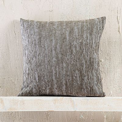 Μαξιλαροθήκη Φιγούρας Apertius Γκρι-Καφέ - Rythmos Home