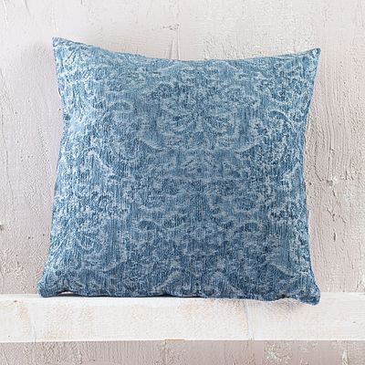 Μαξιλαροθήκη Φιγούρας Bianco Μπλε - Rythmos Home