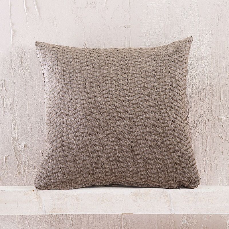 Μαξιλαροθήκη Φιγούρας Yard Καφέ - Rythmos Home