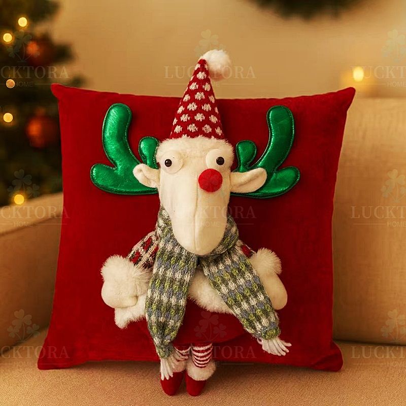 Μαξιλαροθήκη Φιγούρας Απλικέ Λούτρινο L101 - Home Classic