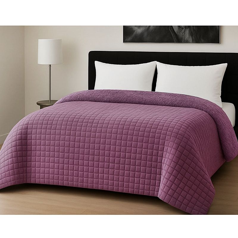 Κουβερτο-Πάπλωμα Υπέρδιπλο Rib Cut Lilac - Le Blanc