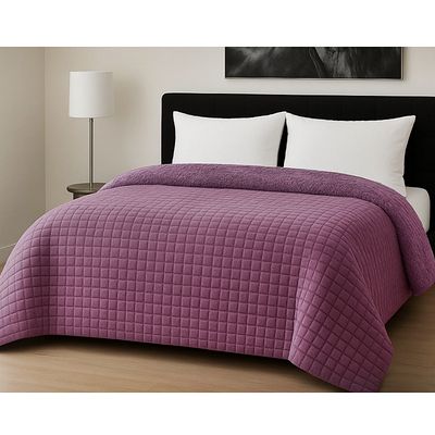 Κουβερτο-Πάπλωμα Μονό Rib Cut Lilac - Le Blanc