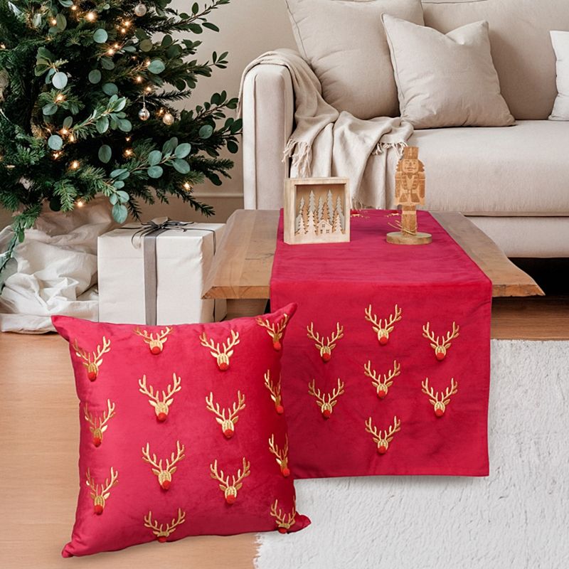 Τραβέρσα 40Χ170 εκ. Κέντημα 90103 Κόκκινο - Ilis Home