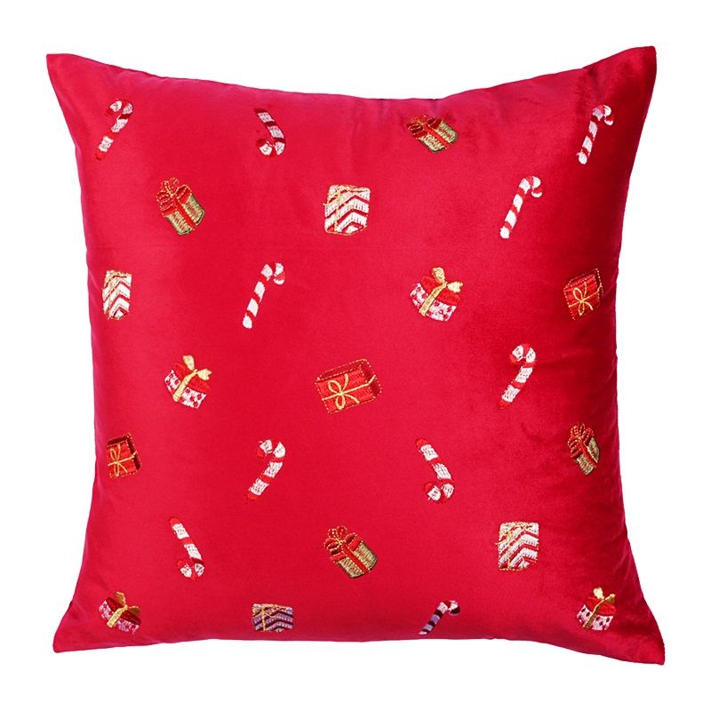 Μαξιλαροθήκη Φιγούρας Κέντημα 90105 Κόκκινο - Ilis Home