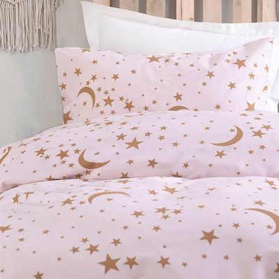 Μαξιλαροθήκες Ζευγάρι Moolight Ροζ - Rythmos