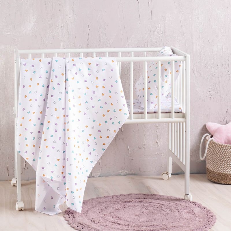 Πάπλωμα Κούνιας Tiny Heart Λευκό - Rythmos