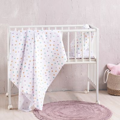 Πάπλωμα Κούνιας Tiny Heart Λευκό - Rythmos