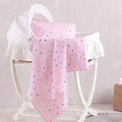 Σεντόνι Λίκνου Blaze Ροζ - Rythmos