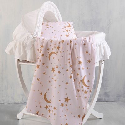 Σεντόνι Λίκνου Moonlight Ροζ - Rythmos Σεντόνι Λίκνου Moonlight Ροζ - Rythmos