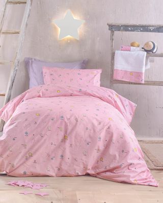 Σετ Κουβερλί Μονό Venus Ροζ - Rythmos