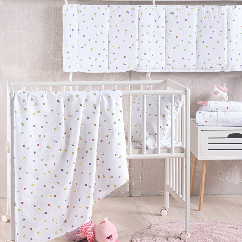 Σετ Σεντόνια Κούνιας Blaze Λευκό - Rythmos