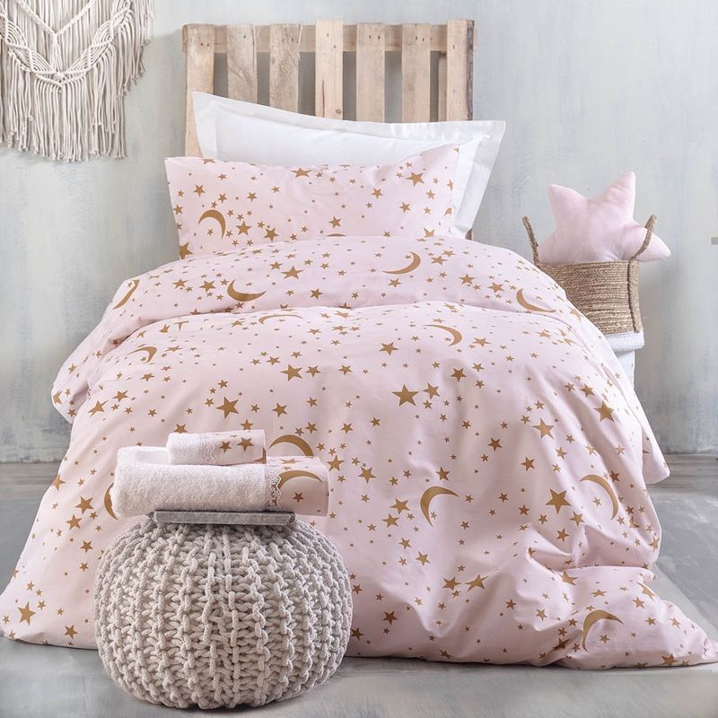 Σετ Σεντόνια Μονά Moonlight Ροζ - Rythmos