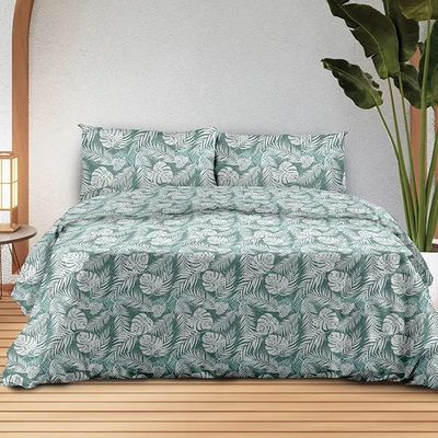 Σετ Σεντόνια Μονά Φανέλα 160Χ260 εκ. 3038 Aqua - Sunshine