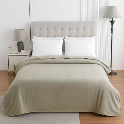 Κούβερτα Βελουτέ Μονή 160Χ220 εκ. Elephant - Le Blanc