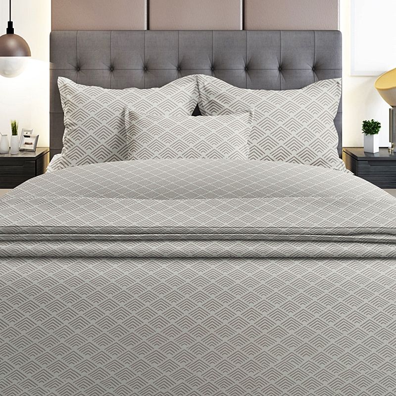 Σετ Σεντόνια Διπλά Φανέλα 200Χ260 εκ. 2048 Gray - Sunshine