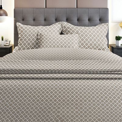 Σετ Σεντόνια Διπλά Φανέλα 200Χ260 εκ. 530 Gray - Sunshine