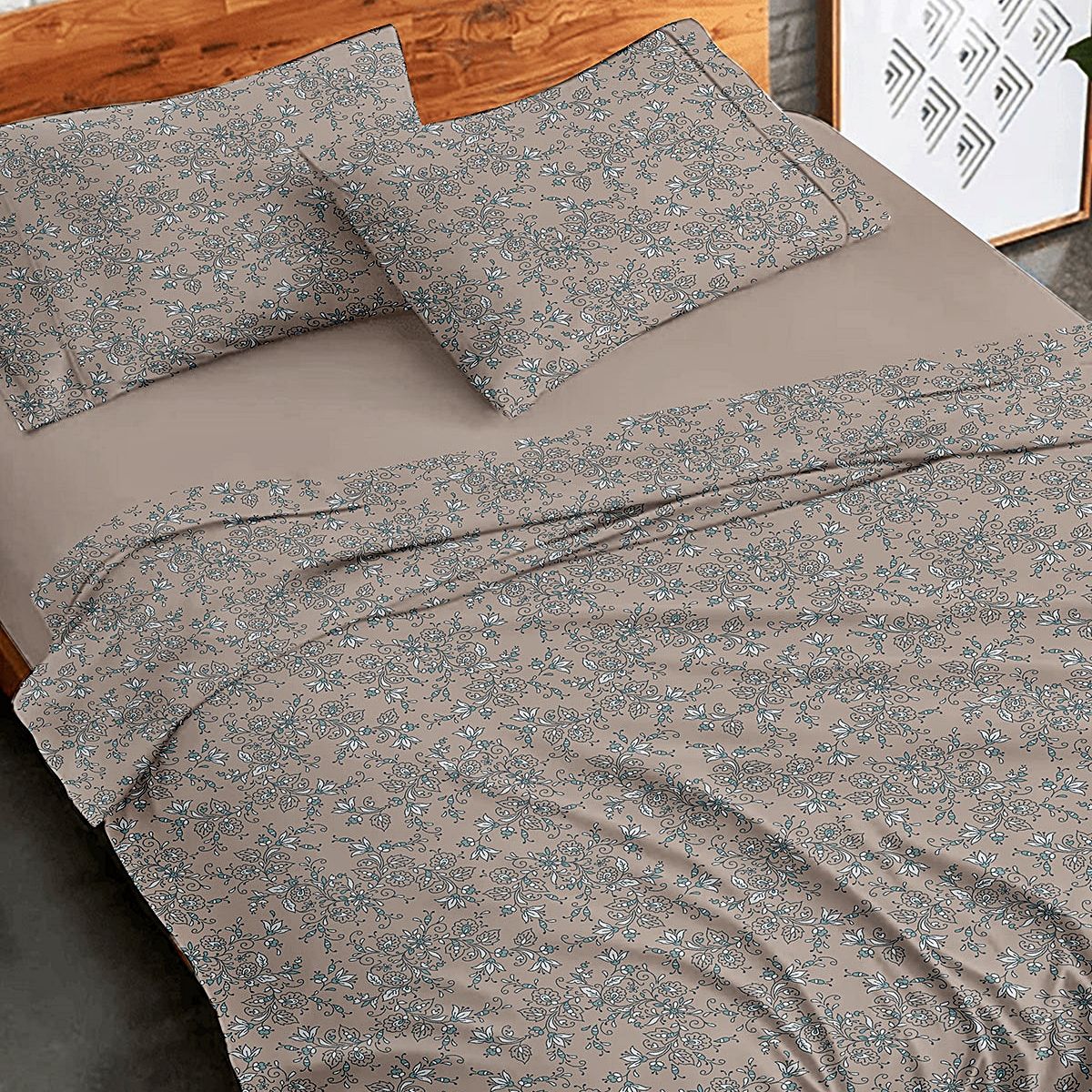 Σετ Σεντόνια Υπέρδιπλα Φανέλα 230Χ250 εκ. 928 Beige - Sunshine