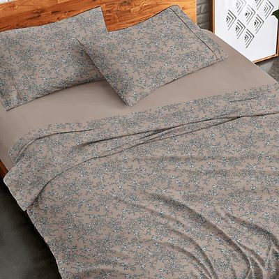 Σετ Σεντόνια Υπέρδιπλα Φανέλα 230Χ250 εκ. 928 Beige - Sunshine