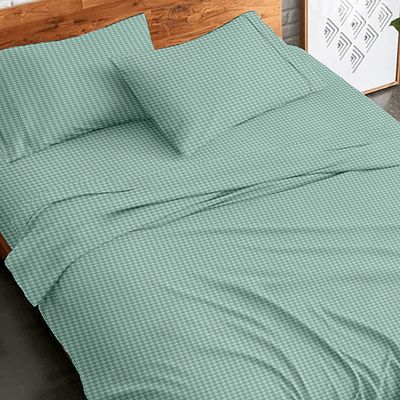 Σετ Σεντόνια Υπέρδιπλα Φανέλα 230Χ250 εκ. 2064 Aqua - Sunshine