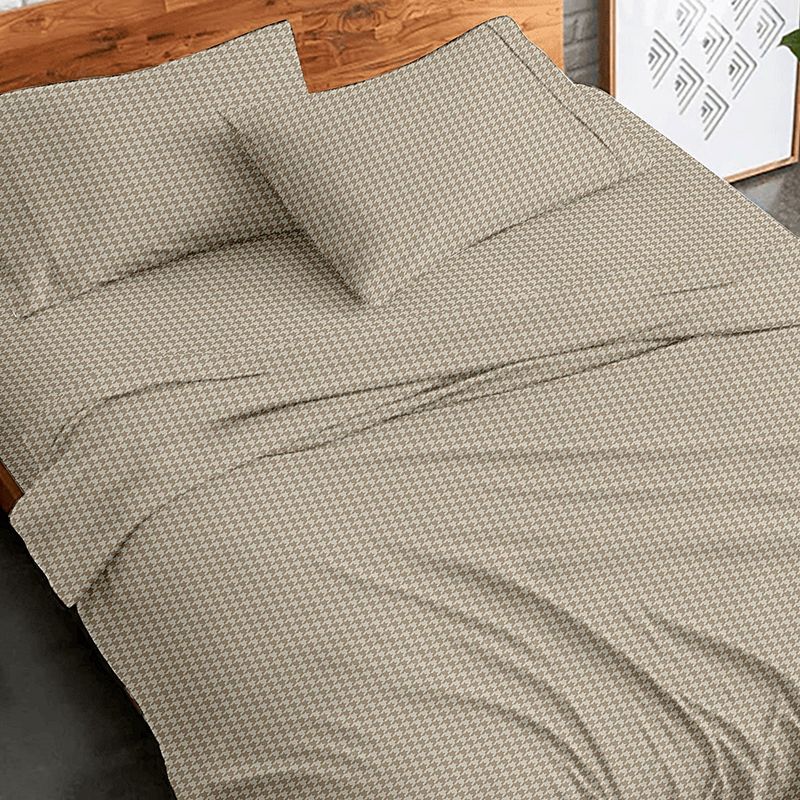 Σετ Σεντόνια Υπέρδιπλα Φανέλα 230Χ250 εκ. 2064 Beige - Sunshine