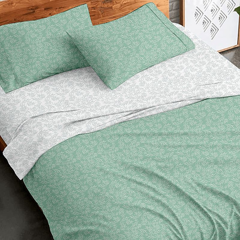 Σετ Σεντόνια Υπέρδιπλα Φανέλα 230Χ250 εκ. 2052 Aqua - Sunshine