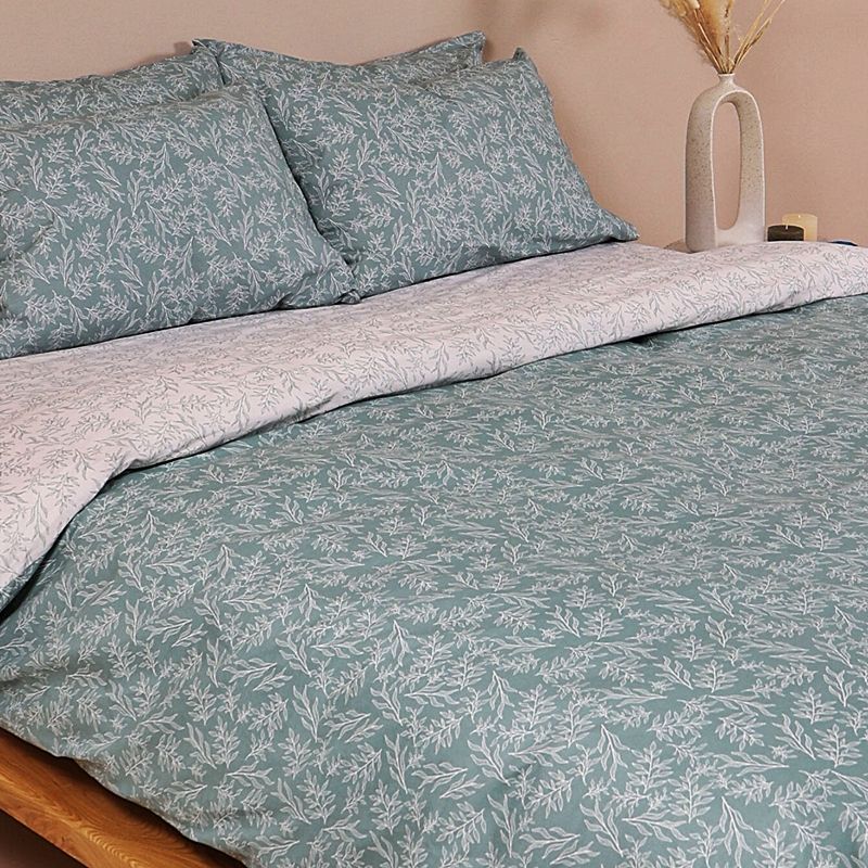 Παπλωματοθήκη Υπέρδιπλη 230Χ250 εκ. Cotton Feelings 2052 Aqua - Sunshine