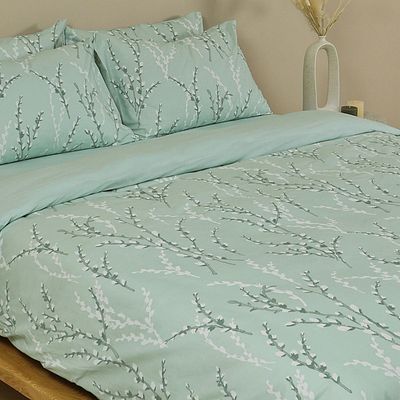 Παπλωματοθήκη Διπλή 200Χ250 εκ. Cotton Feelings 2054 Aqua - Sunshine