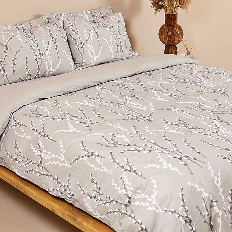 Παπλωματοθήκη Υπέρδιπλη 230Χ250 εκ. Cotton Feelings 2054 Gray - Sunshine