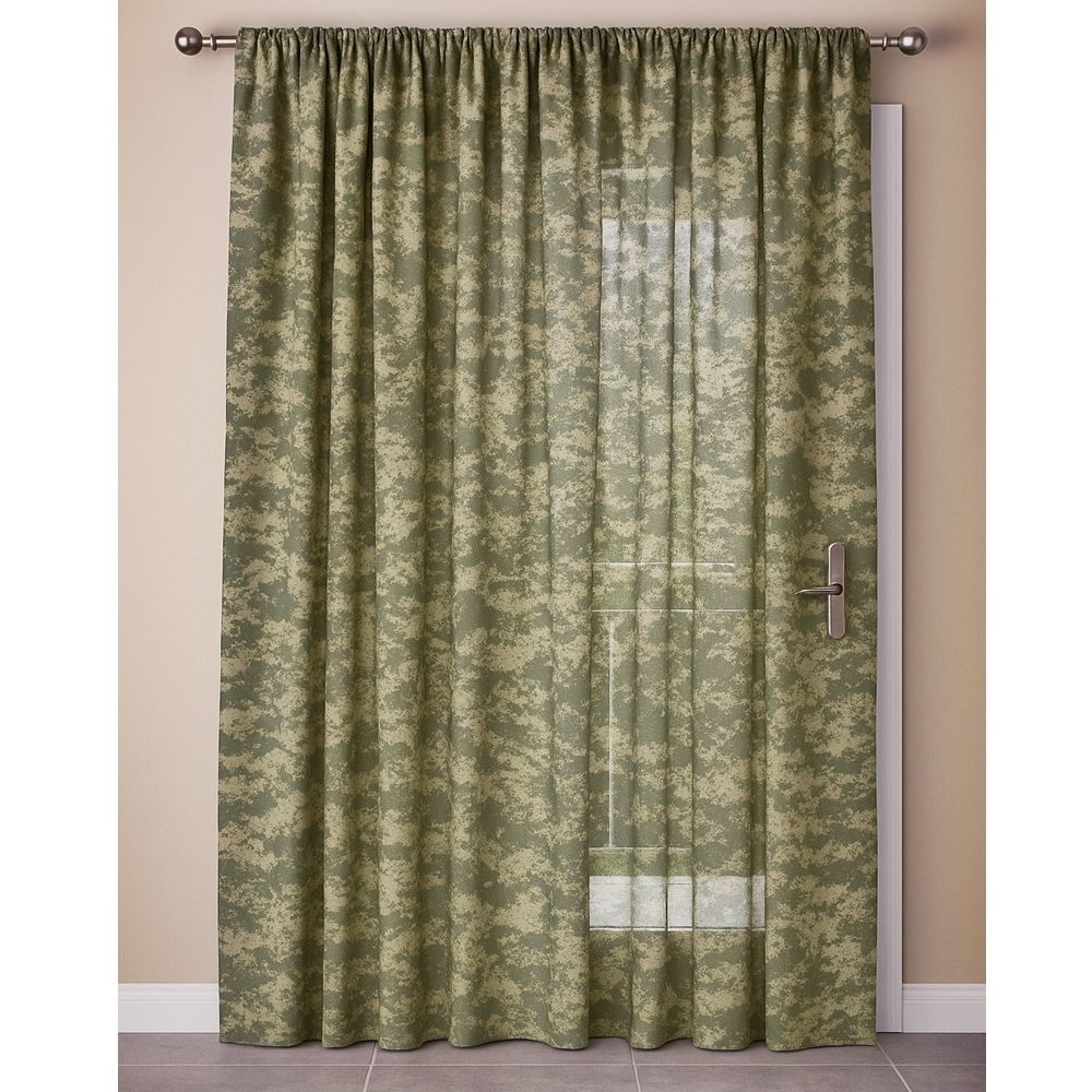 Κουρτίνα με Τρέσα Ζακάρ Βελουτέ 270Χ280 εκ. 6090-9 Λαδί