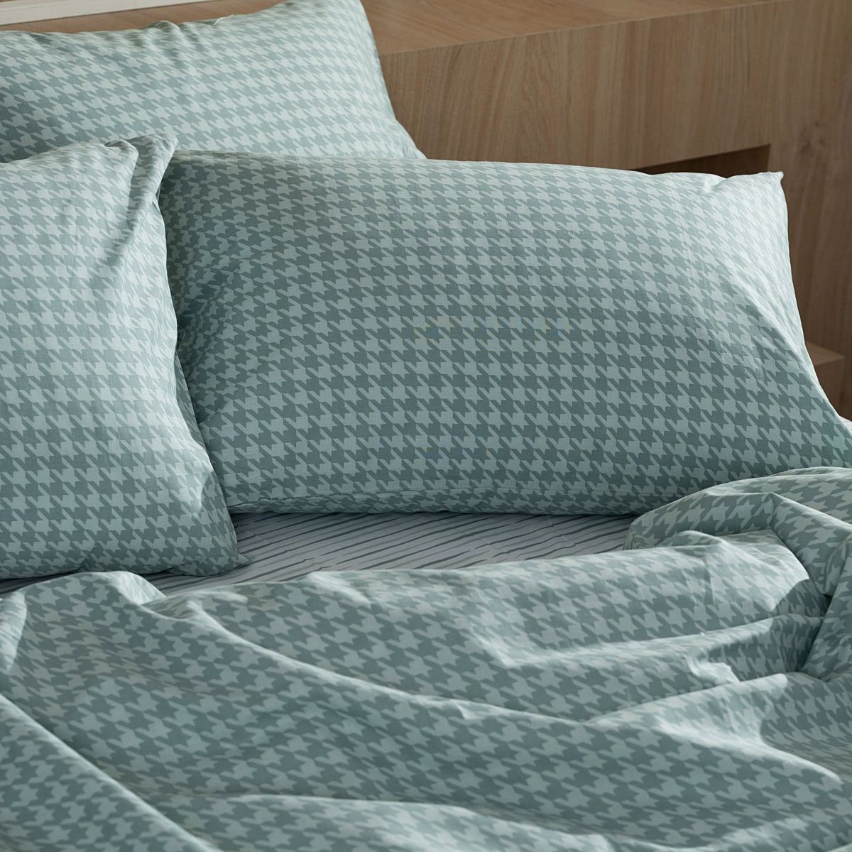 Μαξιλαροθήκες Ζευγάρι Cotton Feelings 2064 Aqua - Sunshine