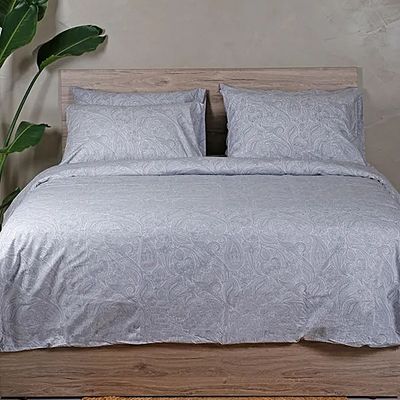 Παπλωματοθήκη Υπέρδιπλη 230Χ250 εκ. Cotton Feelings 2040 Gray - Sunshine