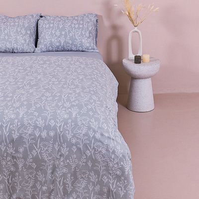 Παπλωματοθήκη Υπέρδιπλη 230Χ250 εκ. Cotton Feelings 2050 Gray - Sunshine