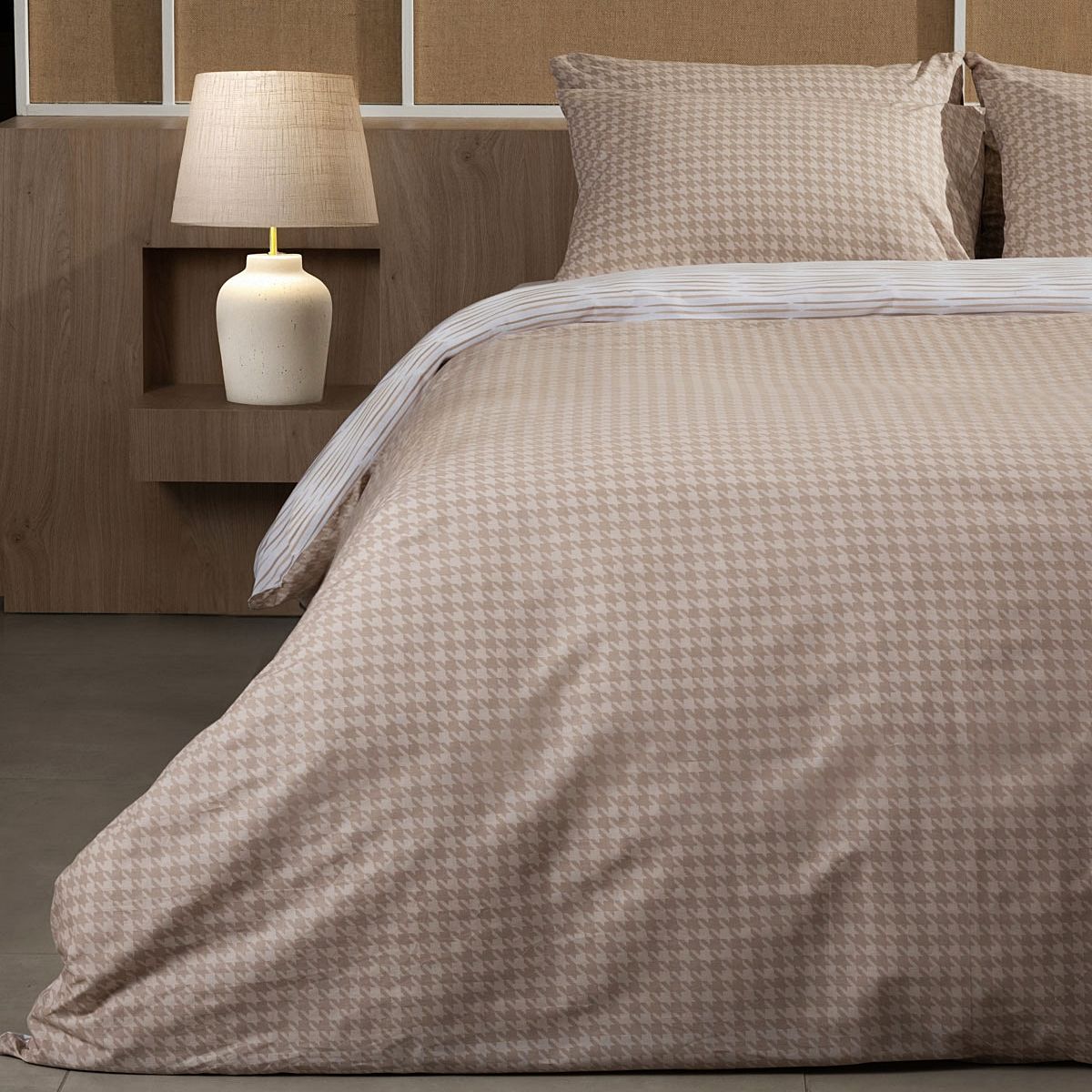 Σετ Σεντόνια Διπλά 200Χ270 εκ. CF 2064 Beige - Sunshine