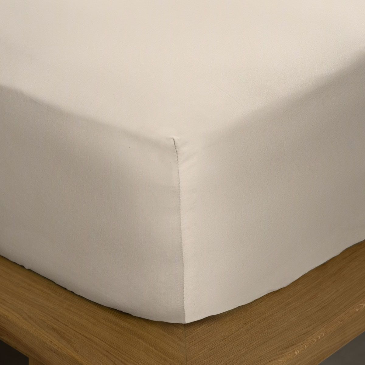 Κατωσέντονο Λάστιχο Υπέρδιπλο 160Χ200+40 εκ. Βαμβακοσατέν 100% Omnia Beige - Sunshine