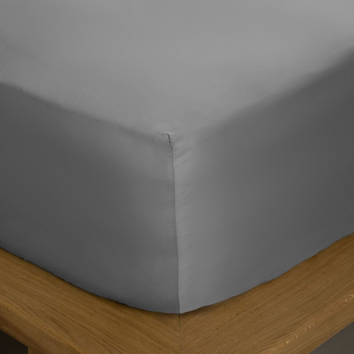 Κατωσέντονο Λάστιχο Υπέρδιπλο 160Χ200+40 εκ. Βαμβακοσατέν 100% Omnia Gray - Sunshine