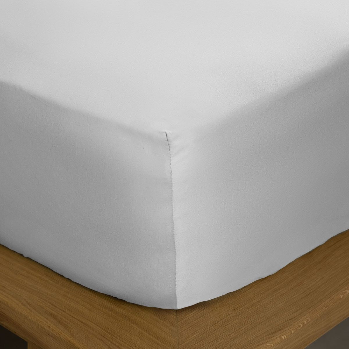 Κατωσέντονο Λάστιχο Υπέρδιπλο 160Χ200+40 εκ. Βαμβακοσατέν 100% Omnia White - Sunshine