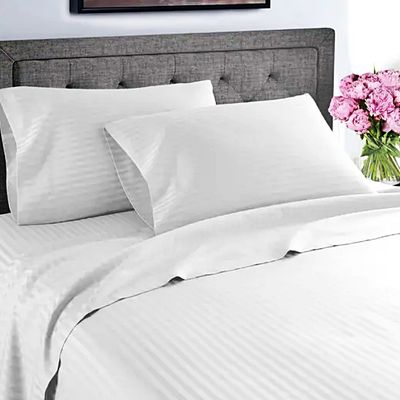 Σετ Σεντόνια Υπέρδιπλα Cottonsatin 300 Tc Satin Stripe - Komvos