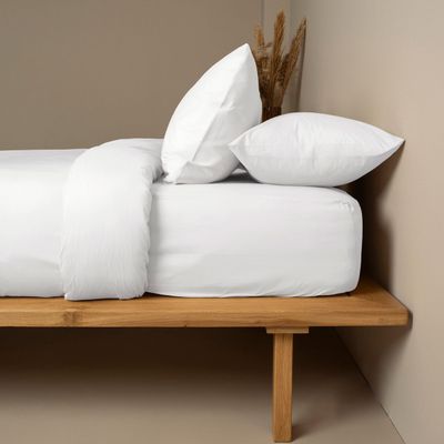 Σεντόνι Μεμονωμένο Cotton Feelings Υπέρδιπλο 235Χ270 εκ. 100 White - Sunshine